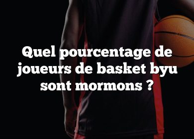 Quel pourcentage de joueurs de basket byu sont mormons ?